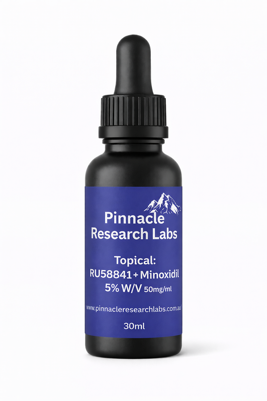 Topical: RU58841 + Minoxidil